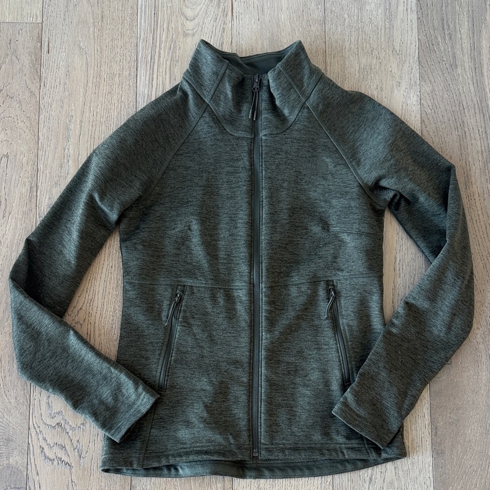 The North Face Olive Green Fleece Jacket